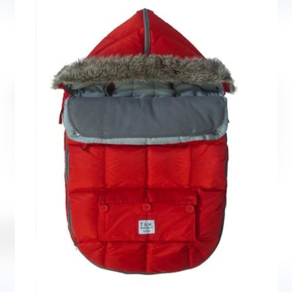Nwt 7 AM ENFANT Le Sac Igloo 500 Stroller Car Seat Cover Red size Large 18M-3T